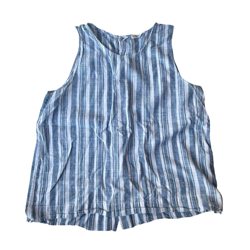 Callie Striped Linen Tank
